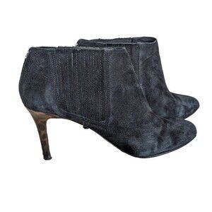 COACH Dovelyn Booties Women's‎ Size 9B Black Suede Heel